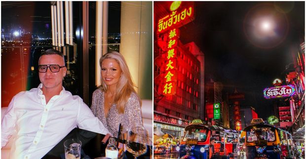 Ómar R. Valdimarsson og Eva Margrét Ásmundsdóttir eru stödd í Bangkok í Taílandi.