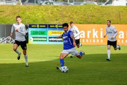 Fred Saraiva með boltann í dag.