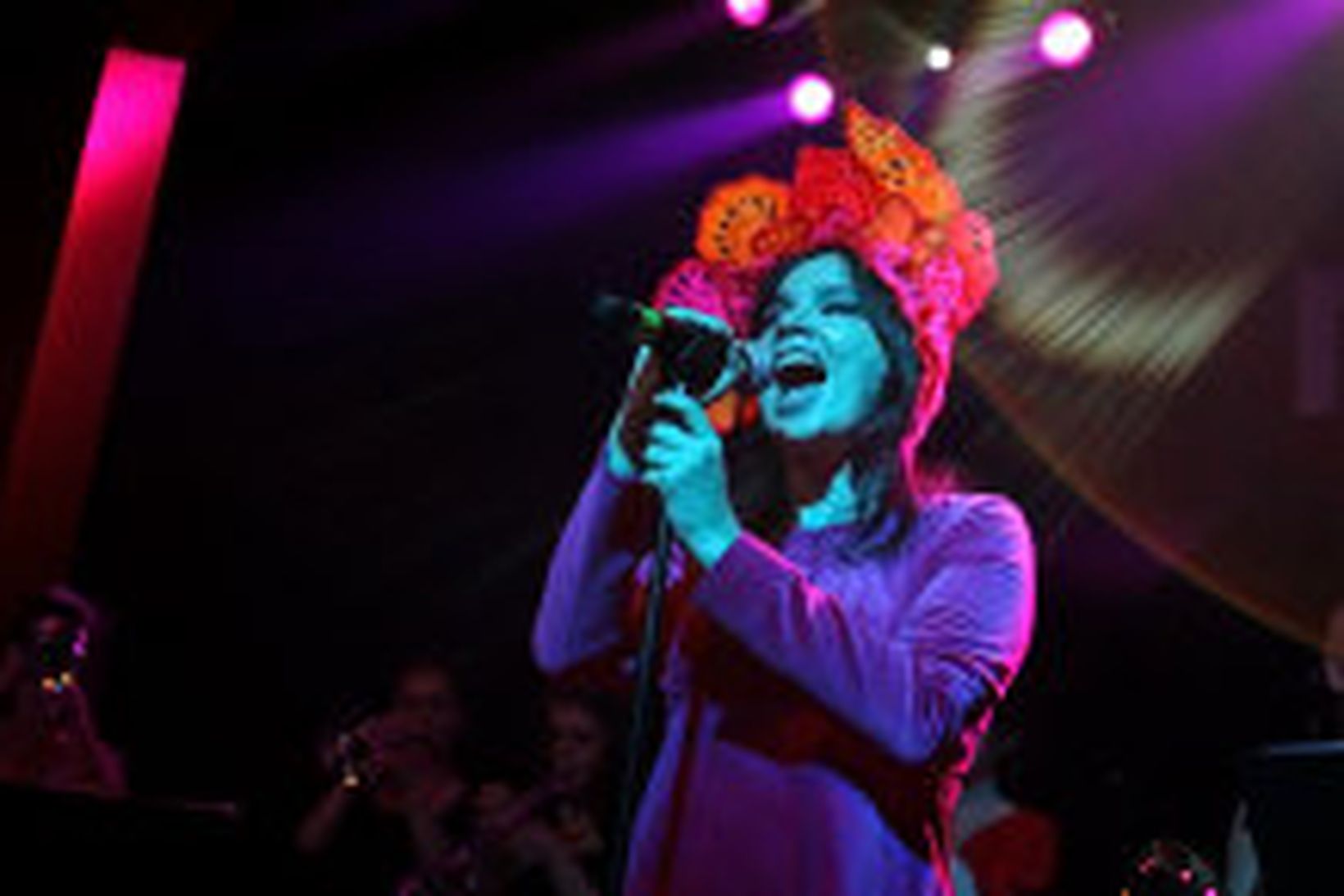 Björk Guðmundsdóttir var á meðal þeirra sem komu fram á …