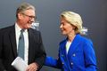 Samningur Keir Starmer, forsætisráðherra Bretlands, ásamt Úrsúlu von der Leyen, framkvæmdastjóra ESB.