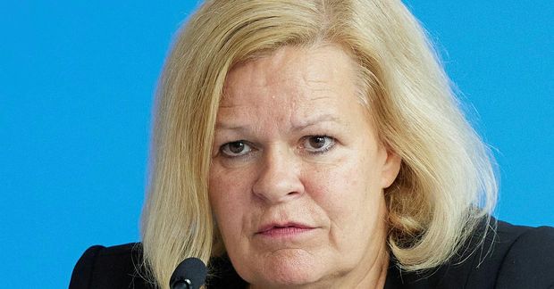 Nancy Faeser innanríkisráðherra Þýskalands.