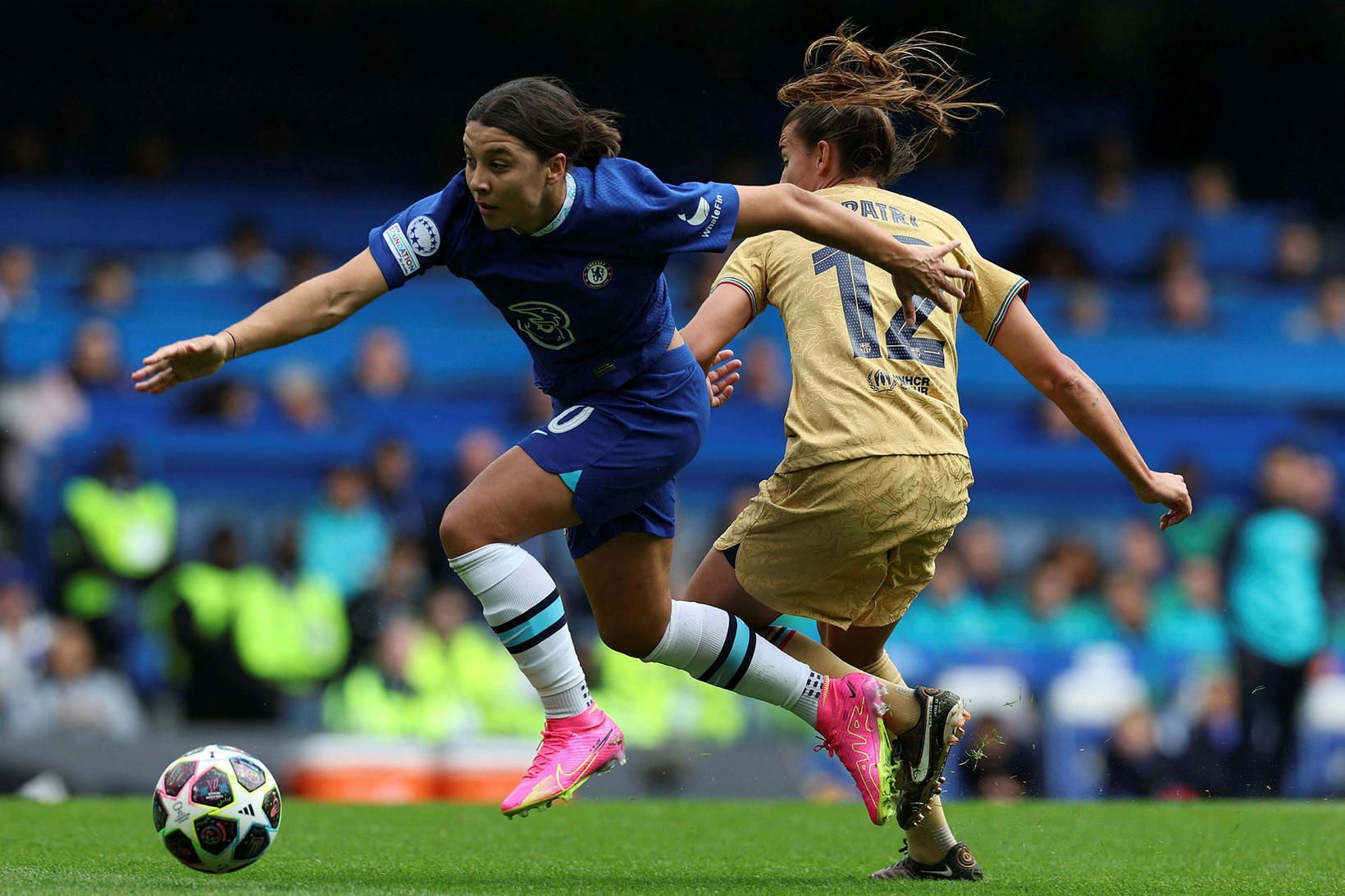 Sam Kerr í leik með Chelsea.