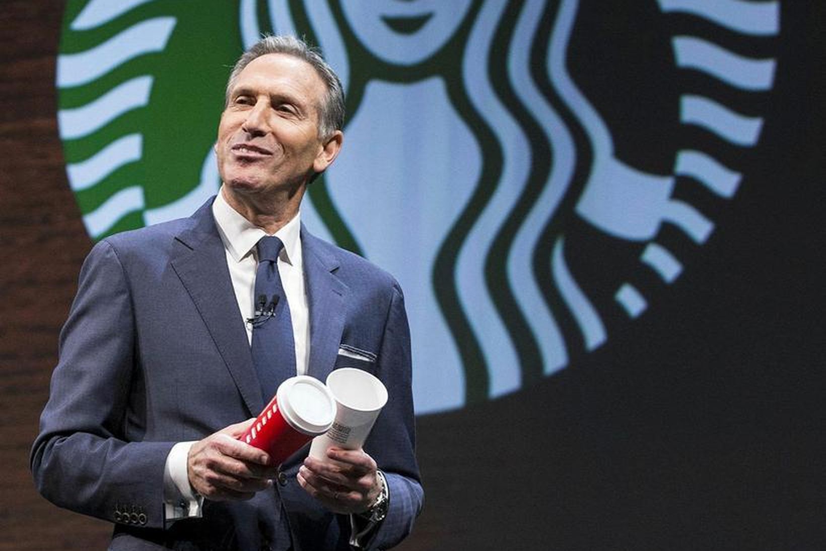 Howard Schultz, fráfarandi framkvæmdastjóri Starbucks.