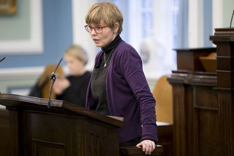 Steinunn Þóra Árnadóttir,MP for the Left Green Alliance.