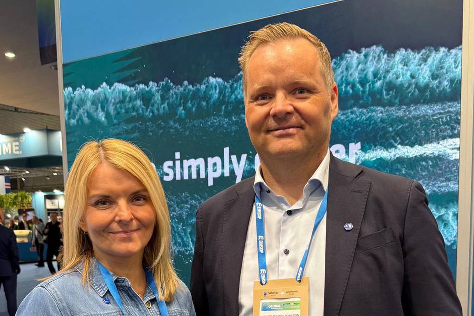 Spánn Edda Rut Björnsdóttir framkvæmdastjóri innanlandssviðs og Vilhelm Þorsteinsson forstjóri …