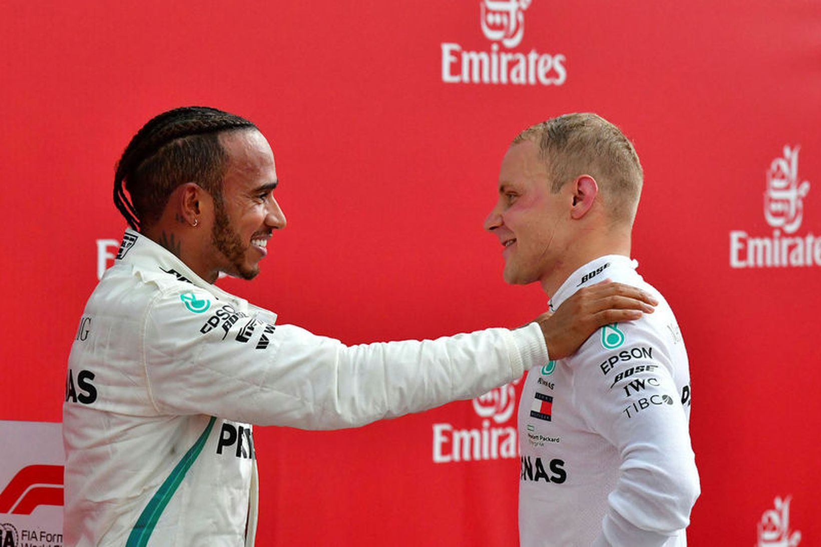 Lewis Hamilton (t.v.) og Valtteri Bottas hefja keppni á morgun …
