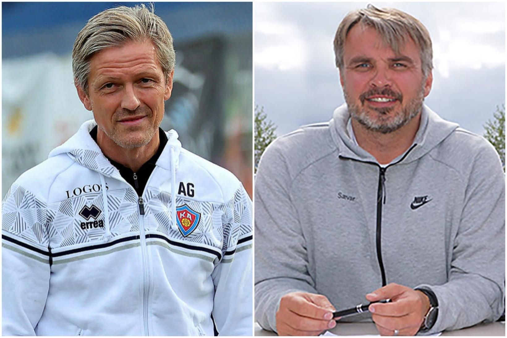 Arnar Grétarsson og Sævar Pétursson framkvæmdastjóri KA.
