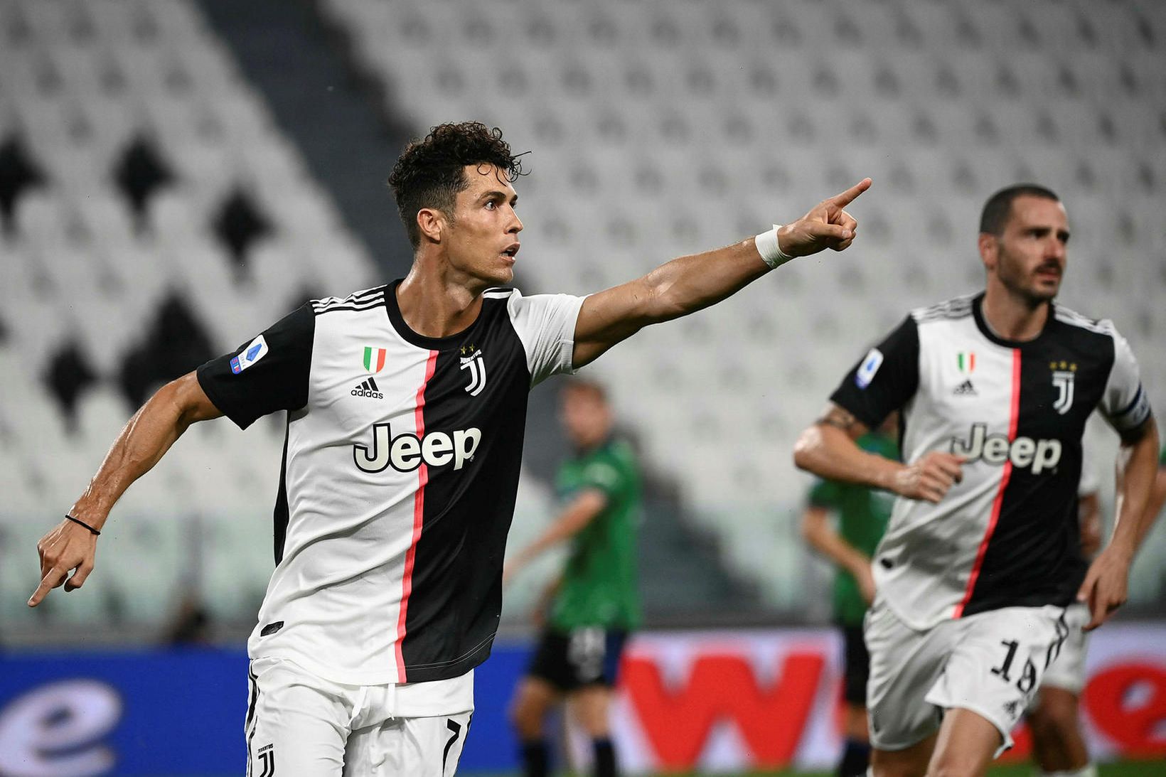 Cristiano Ronaldo tryggði Juventus stig.