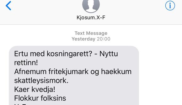 Skoða óumbeðin SMS skeyti
