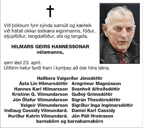 Hilmars Geirs Hannessonar