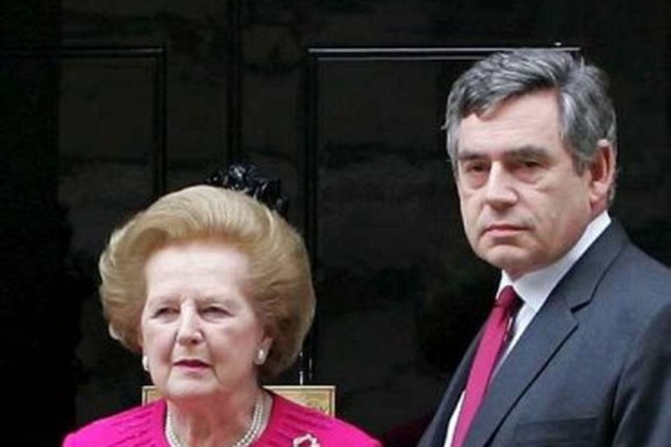13. september 2007 heimsótti Thatcher þáverandi forsætisráðherrann Gordon Brown að Downing stræti 10.