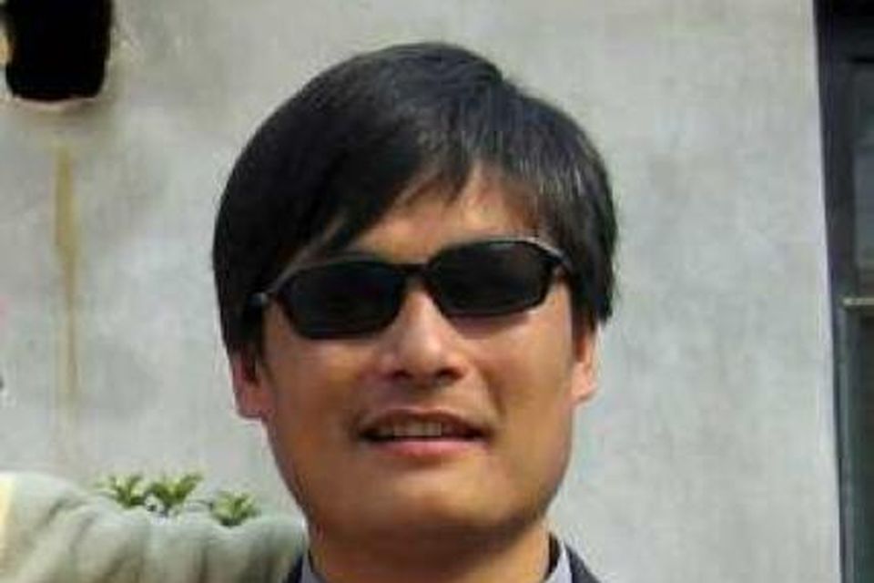 Chen Guangcheng missti sjónina í barnæsku.