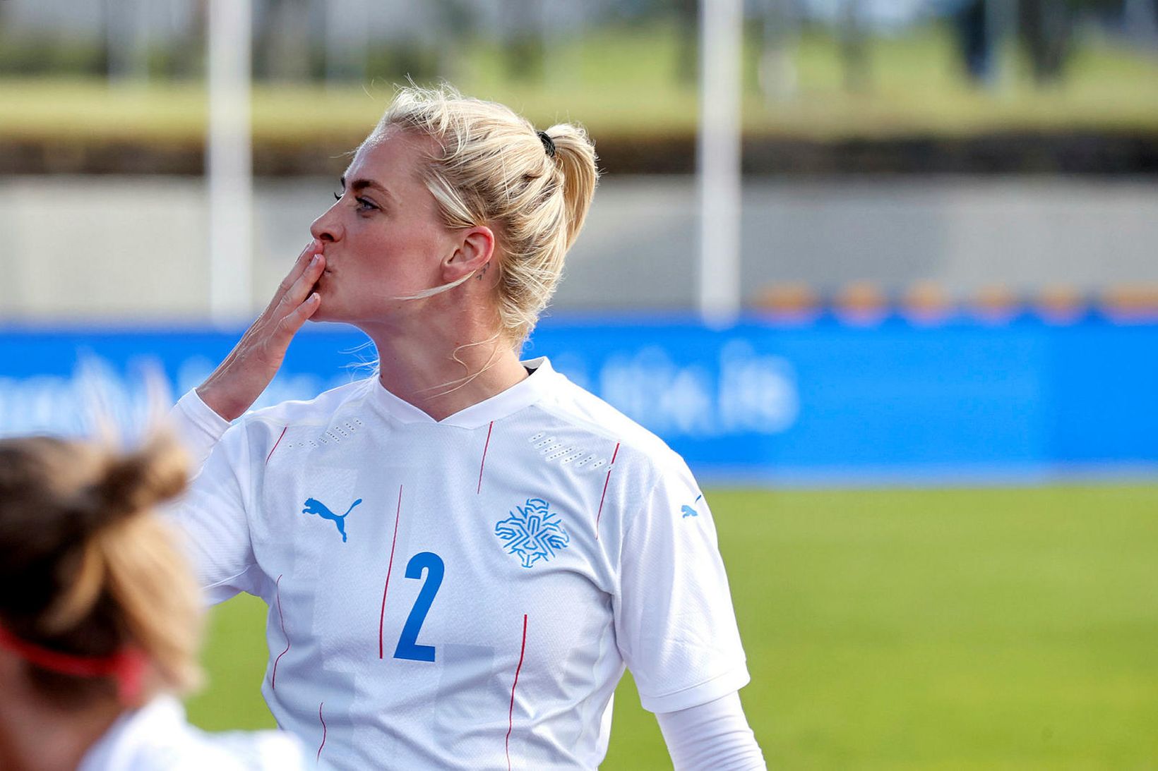 Svava Rós Guðmundsdóttir skoraði tvö mörk fyrir Brann í dag.