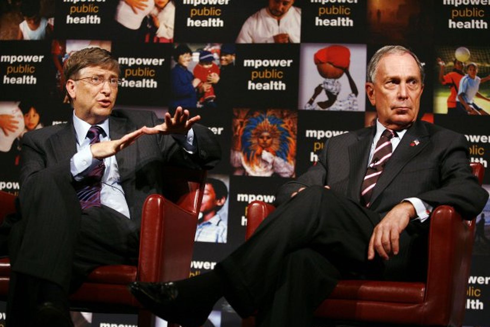 Bill Gates og Michael Bloomberg segja frá herferð sinni gegn …