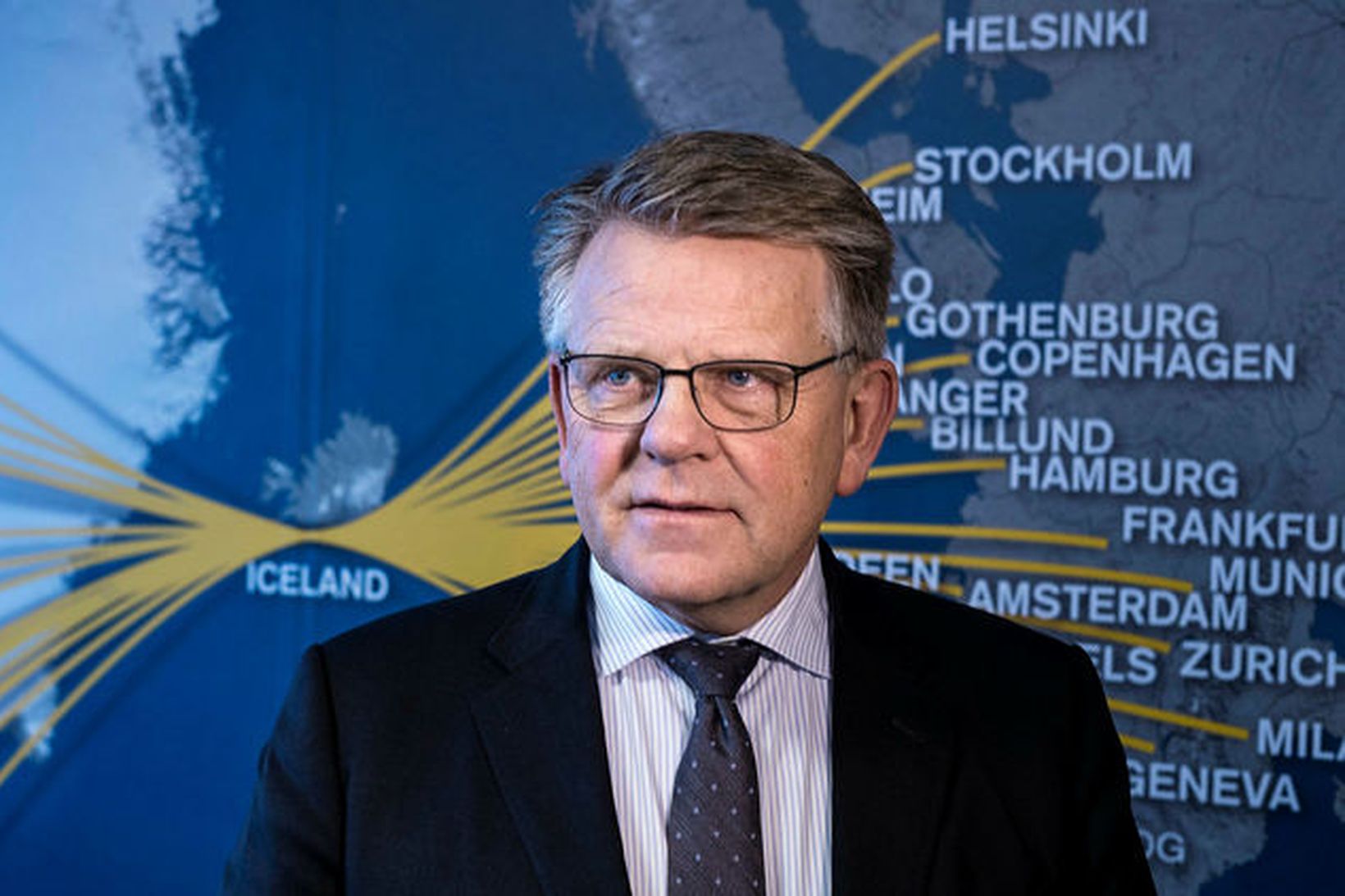Björgólfur Jóhannsson var gestur Kastljóss á RÚV í kvöld.