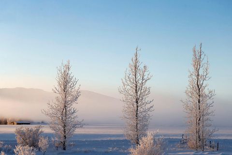 The temperature in December was way below the average all over the country.