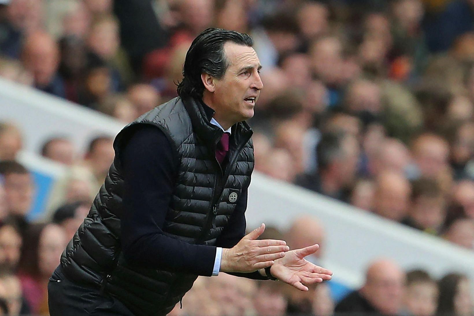 Unai Emery, knattspyrnustjóri Aston Villa.