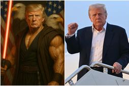 Spurning hvort Donald Trump líti á sjálfan sig sem þátttakanda í stjörnustríði?