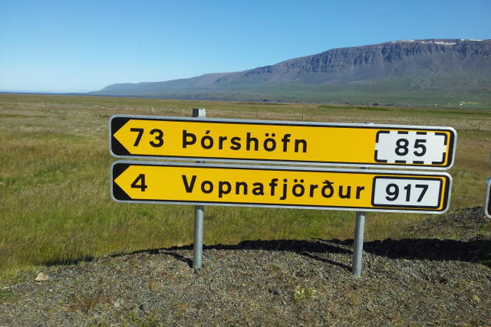 250 km eru á milli Akureyrar og Þórshafnar