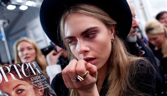 Cara Delevingne átti sviðið
