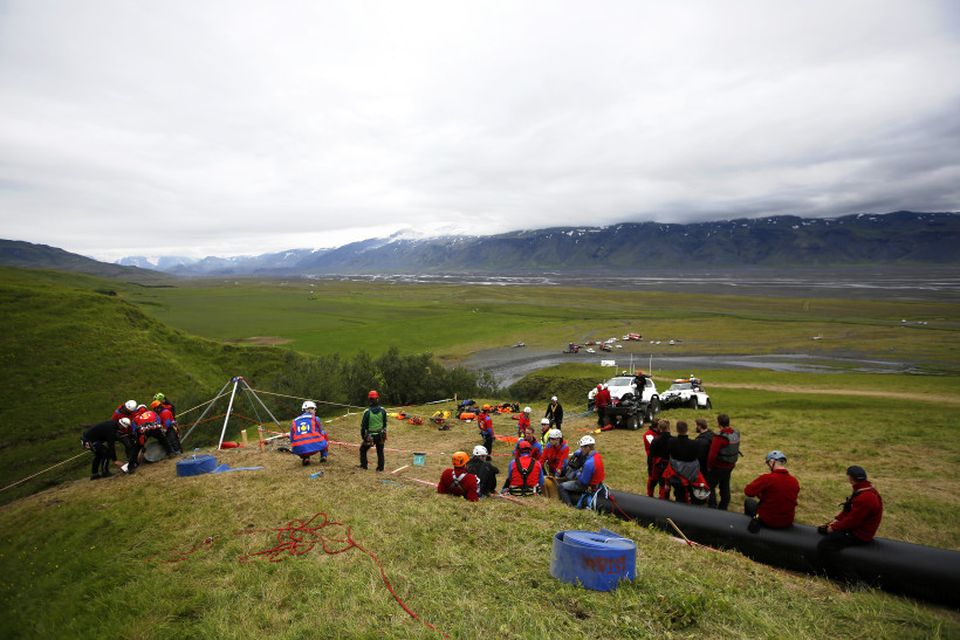 Leitað í Bleiksárgljúfri laugardaginn 28. júní 2014