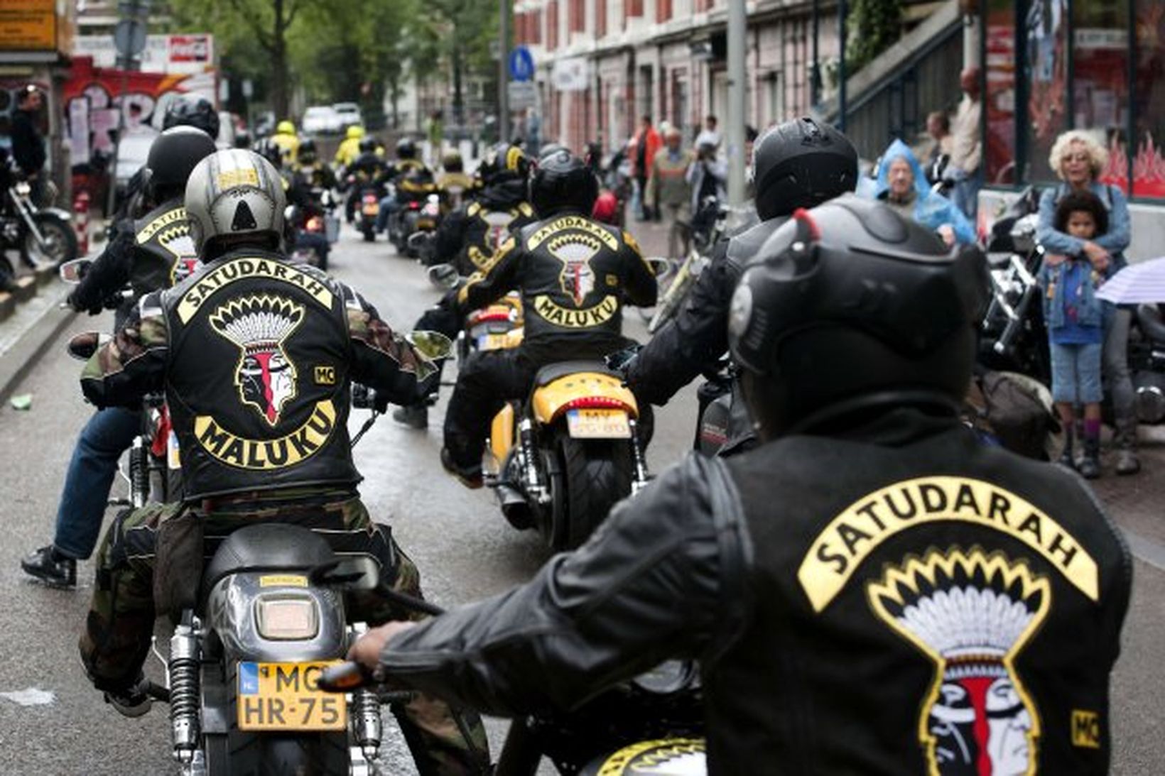 Satudarah-félagar á ferð í Amsterdam árið 2011, en klúbburinn var …