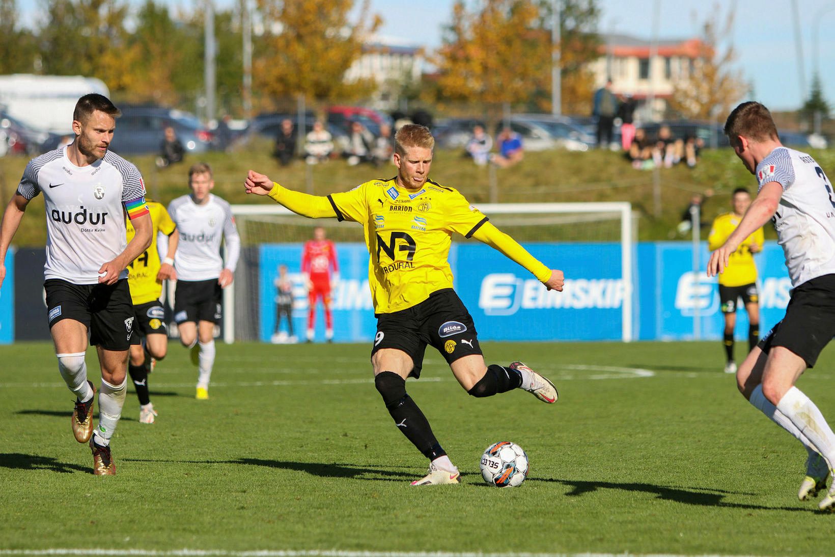 Viktor Jónsson skoraði fjórða mark ÍA í kvöld.