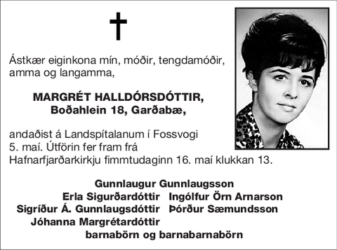 Margrét Halldórsdóttir,