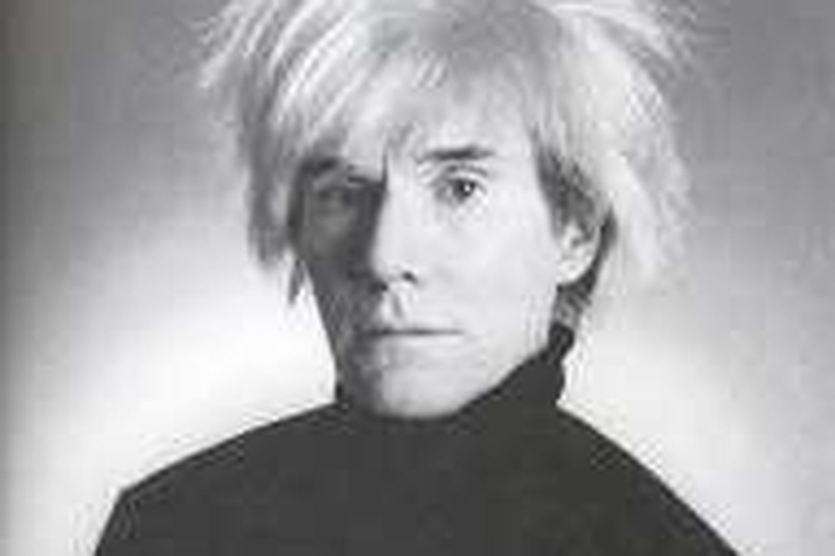 Mynd af Andy Warhol frá árinu 1986