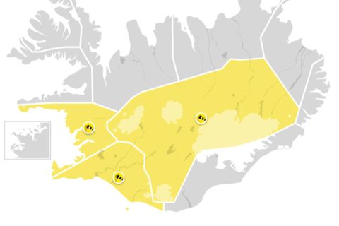 Yellow alerts today.