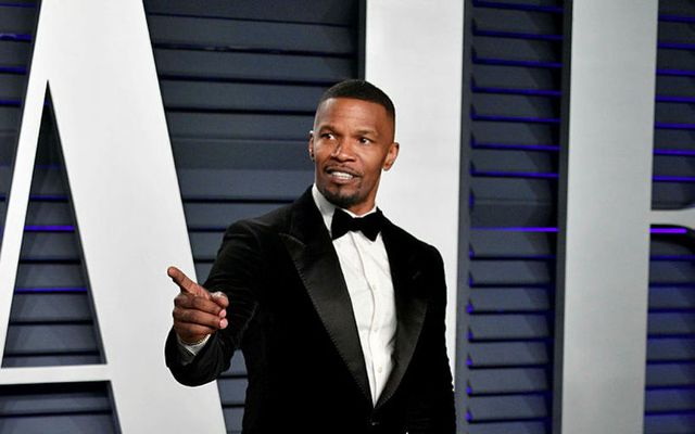 Jamie Foxx var í góðu stuði.