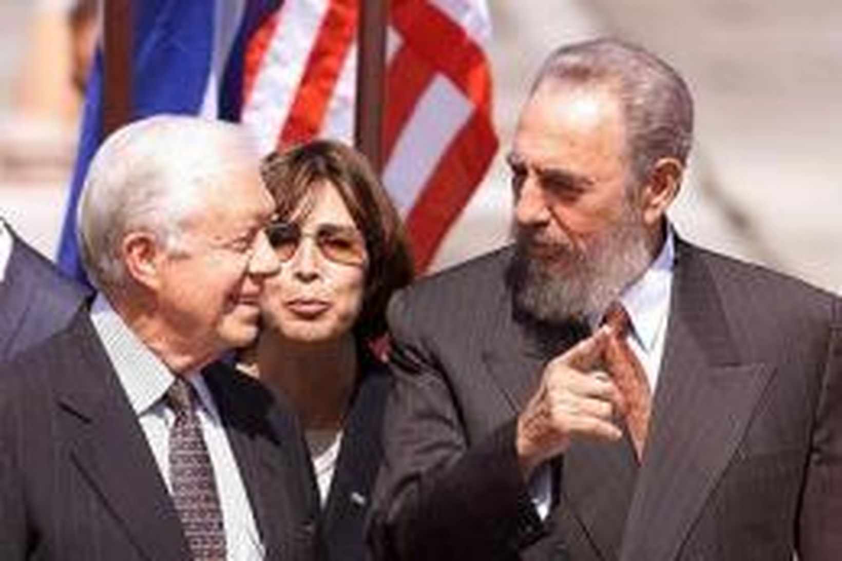 Jimmy Carter ásamt Fidel Kastró forseta Kúbu.