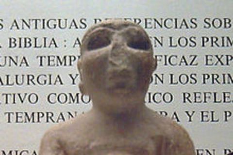 An ancient Sumeran statue dating from around 2520 BC. The Sumeran mythology is thought to be one of the world's oldest religion, on which others are very much based.