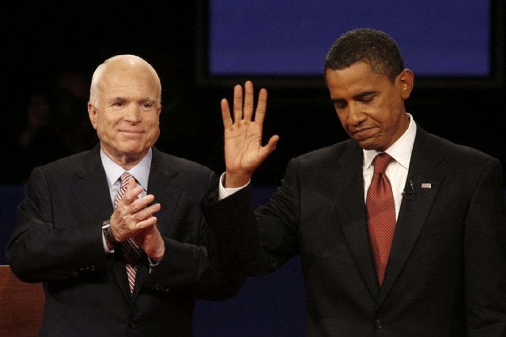 John McCain og Barack Obama.