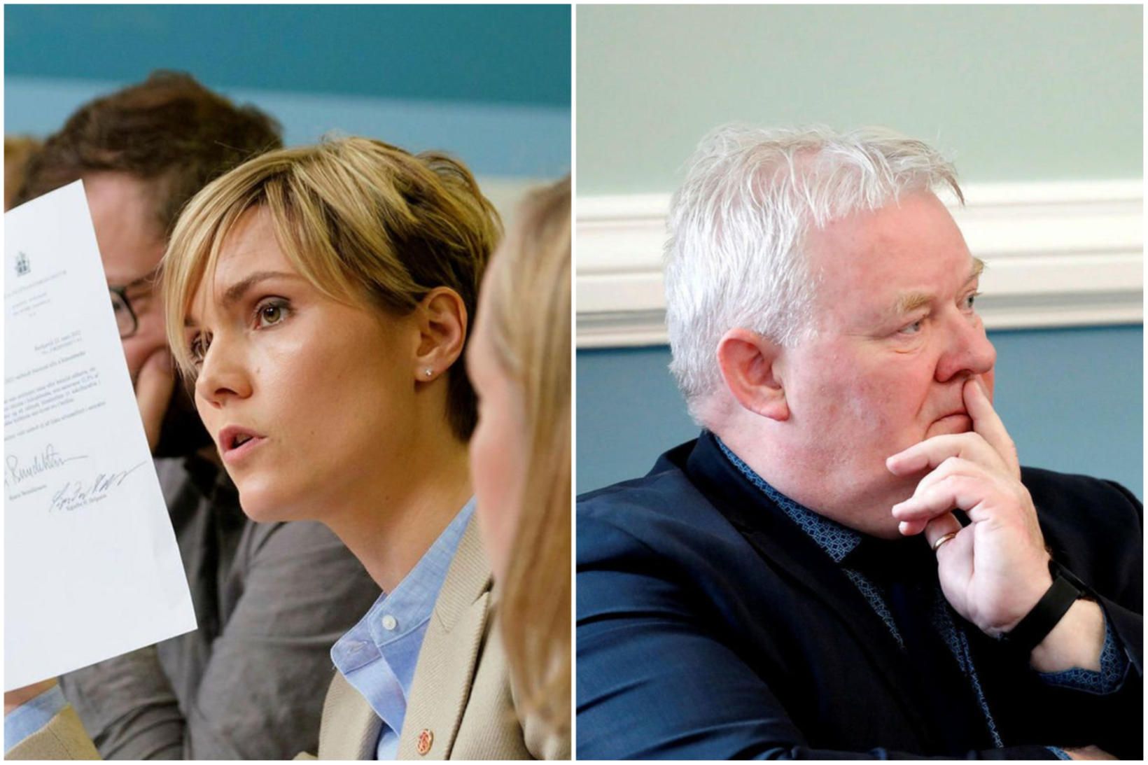 Kristrún Frostadóttir forsætisráðherra og Sigurður Ingi Jóhannsson.