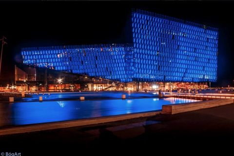 Harpa Concert Hall and Conference Centre is situated by the Reykjavik Harbour.