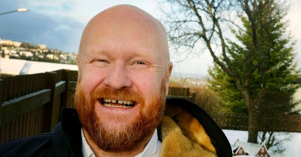 Hjálmar Örn Jóhannsson naut sín í fríi í Barselóna.