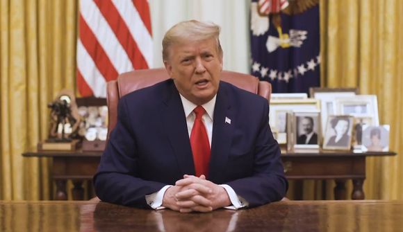Hvíta húsið birtir ávarp frá Trump