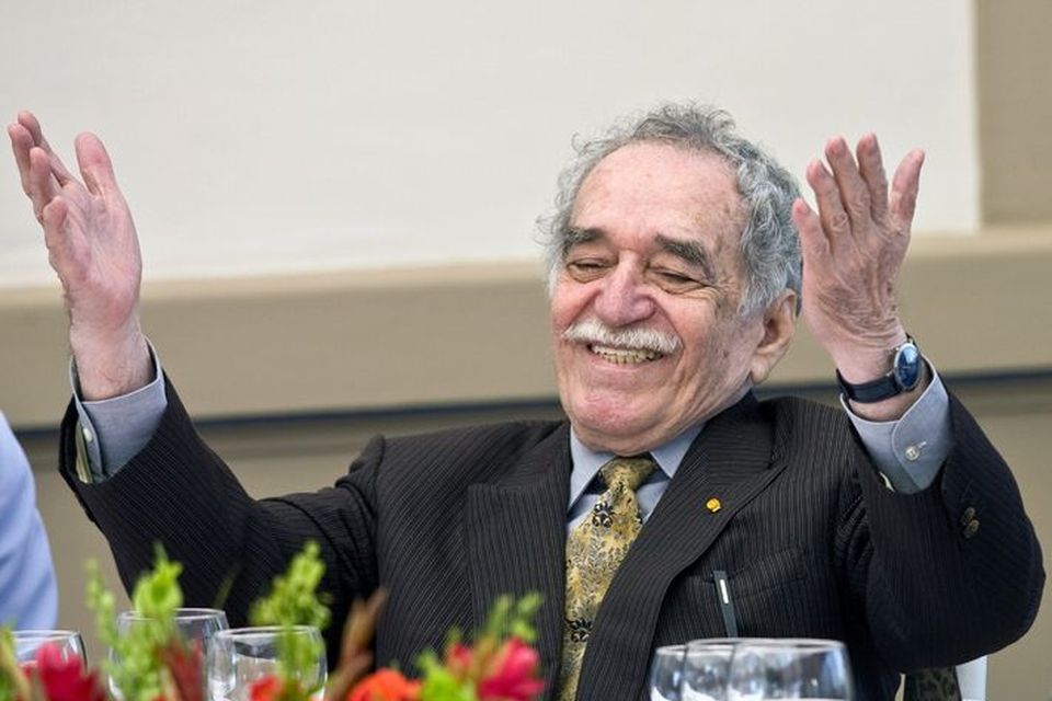 Gabriel Garcia Marquez á áttræðisafmæli sínu.
