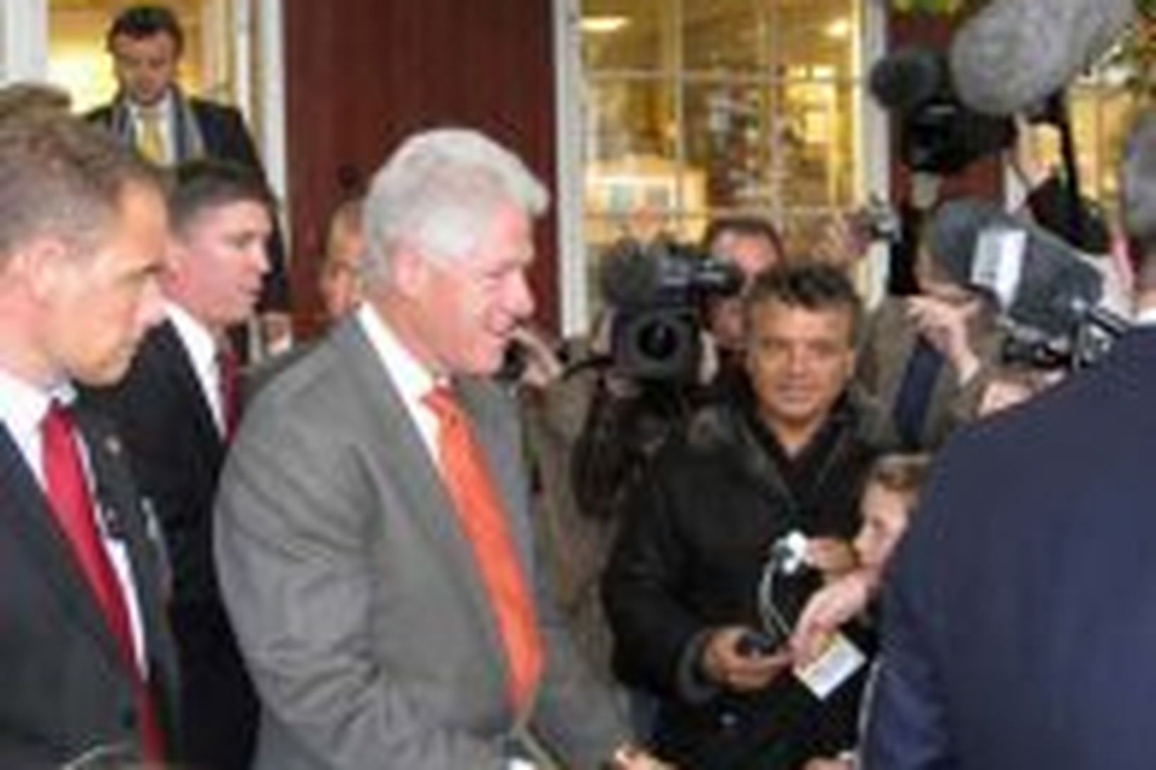 Bill Clinton heimsótti m.a. færeyskan bóksala í Þórshöfn