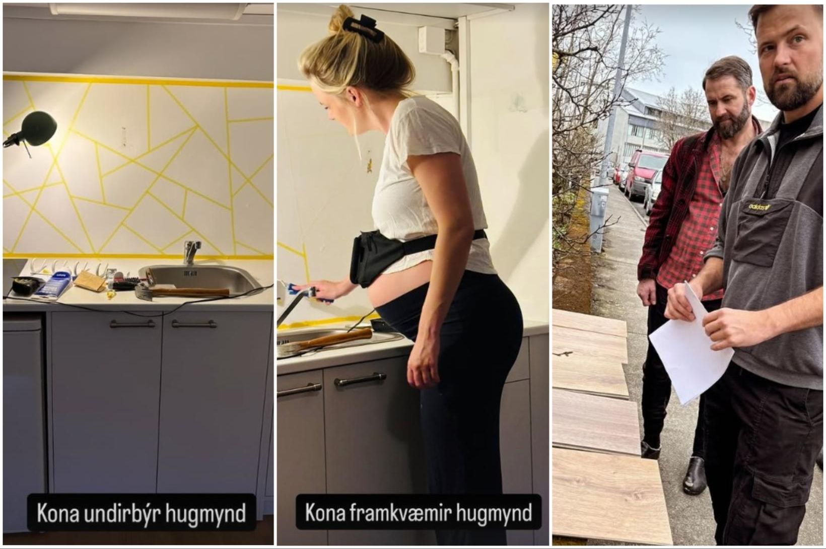 Vala Kristín og Hilmir Snær á fullu í hreiðurgerð