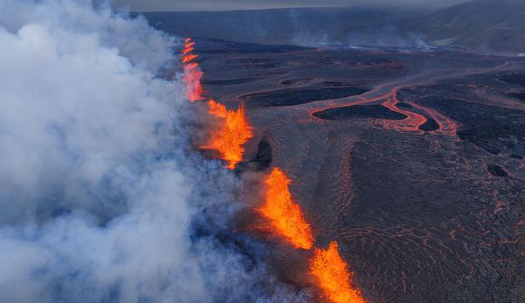 Myndir: Sprungan orðin yfir 1,5 km að lengd