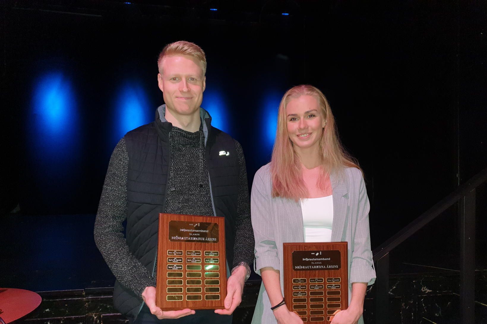 Sigurður Örn Ragnarsson og Guðlaug Edda Hannesdóttir.