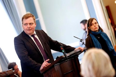 Sigmundur Davíð Gunnlaugsson, MP for the Progressive Party.