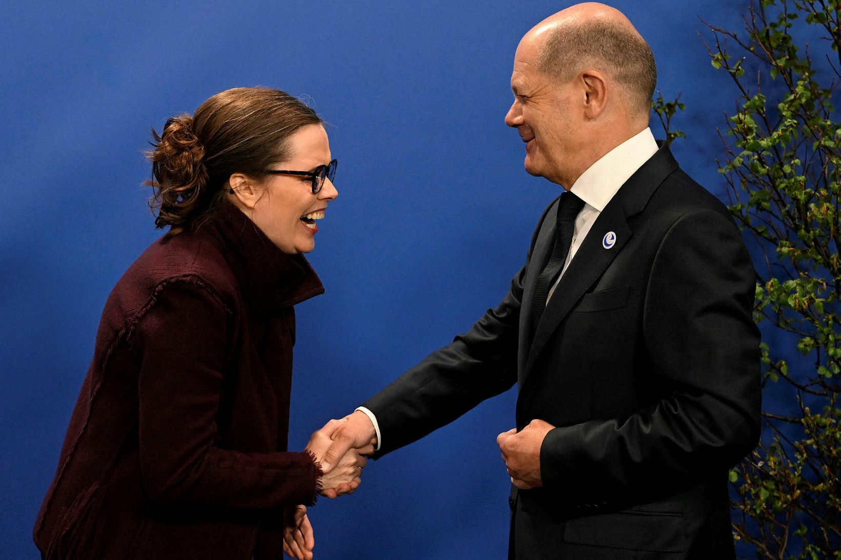 Katrín Jakobsdóttir og Olaf Scholz.