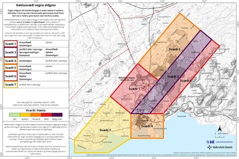 Veðurstofa Íslands hefur uppfært hættumat við Svartsengi og gildir það til 25. nóvember, að öllu …