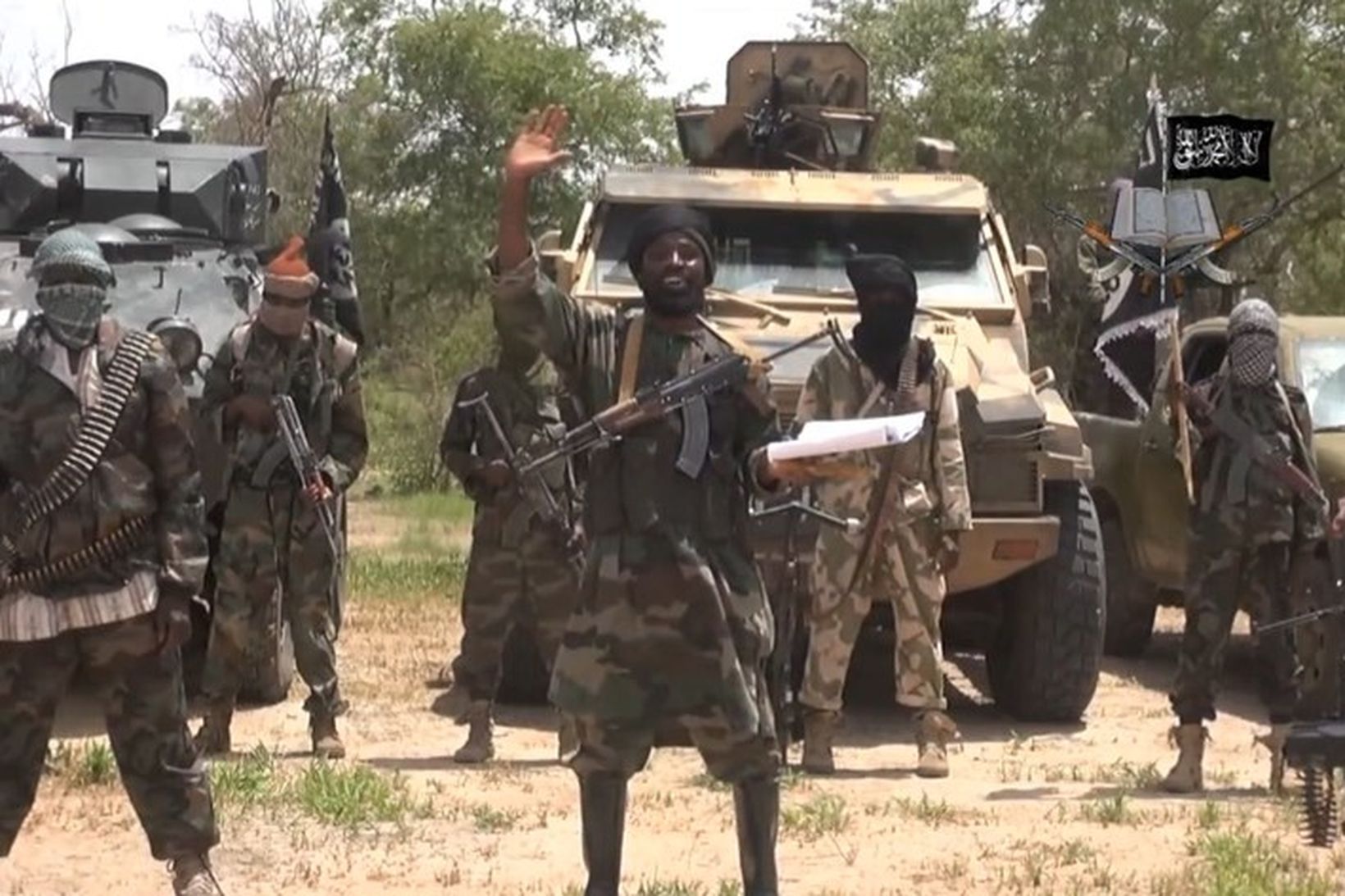 Liðsmenn Boko Haram birtast reglulega á myndbandi.