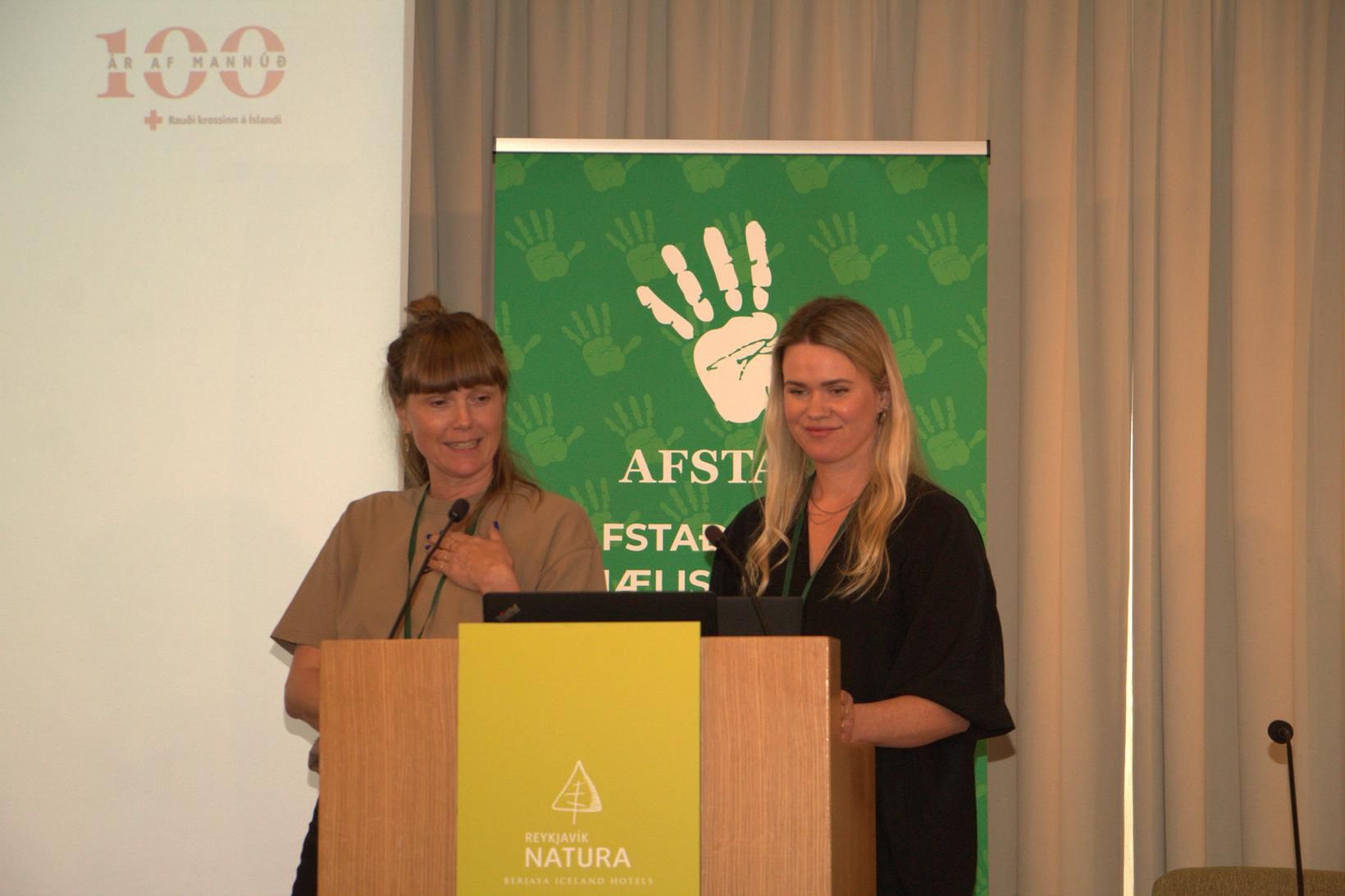 Sigríður Ella Jónsdóttir og Tinna Eyberg Örlygsdóttir eru verkefnastjórar Aðstoðar …