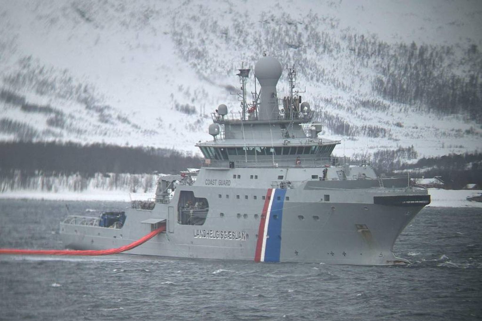 Áhöfnin á varðskipinu Þór tók nýlega þátt í æfingunni Arctic …
