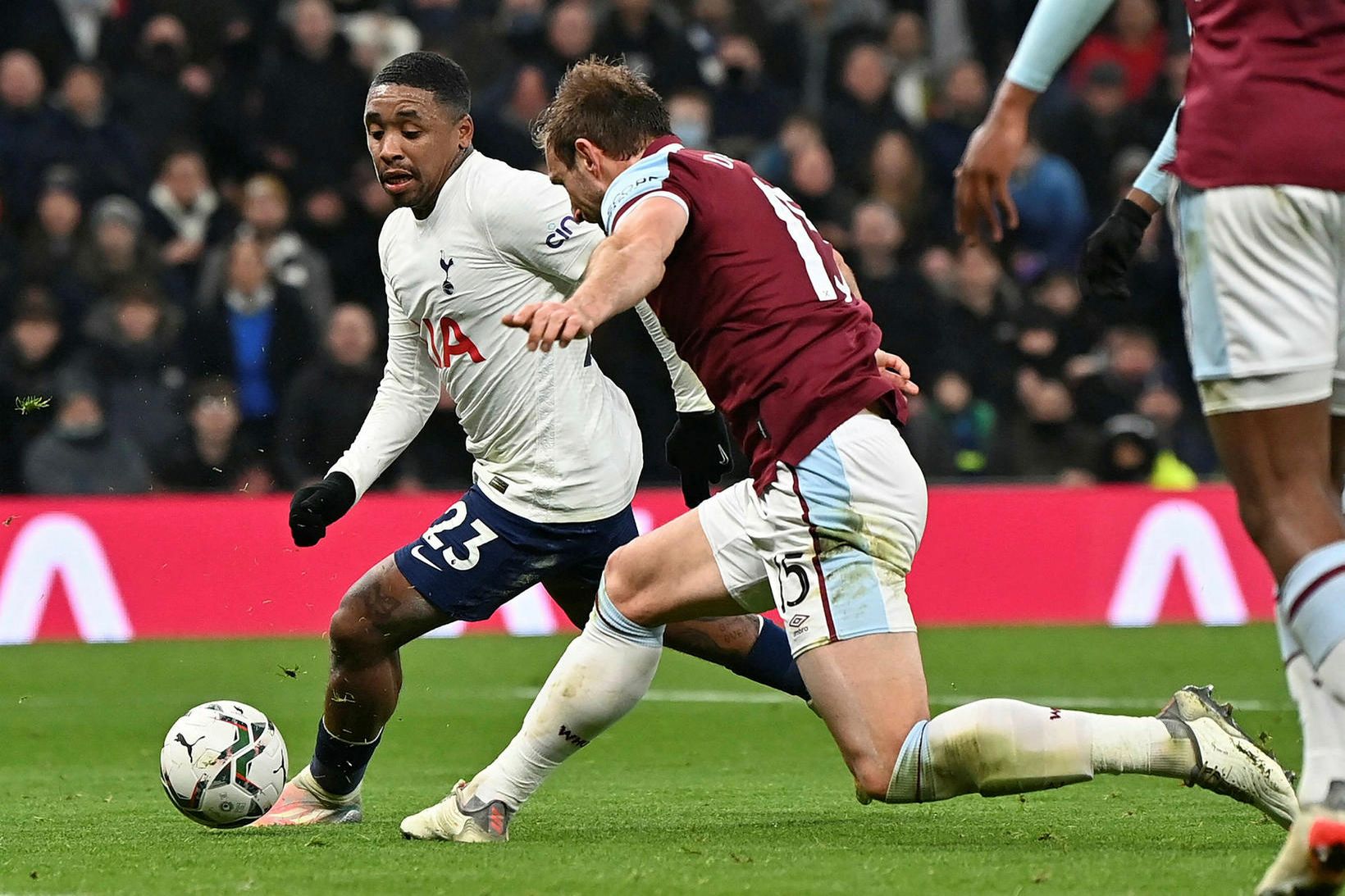 Steven Bergwijn skoraði gegn West Ham United í kvöld og …